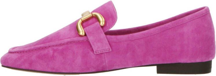 Bibi Lou suède loafers met gesp roze