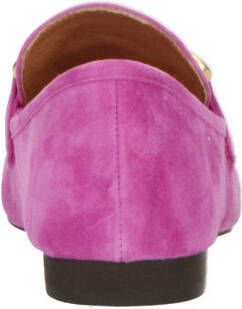 Bibi Lou suède loafers met gesp roze