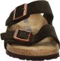 Birkenstock Arizona suède slippers donkerbruin - Thumbnail 3