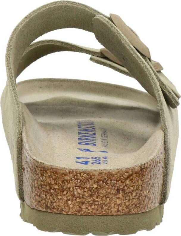 Birkenstock Arizona suède slippers taupe