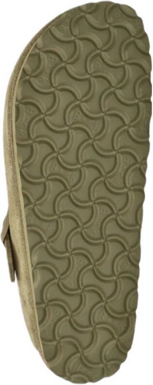 Birkenstock Boston suède clogs kaki