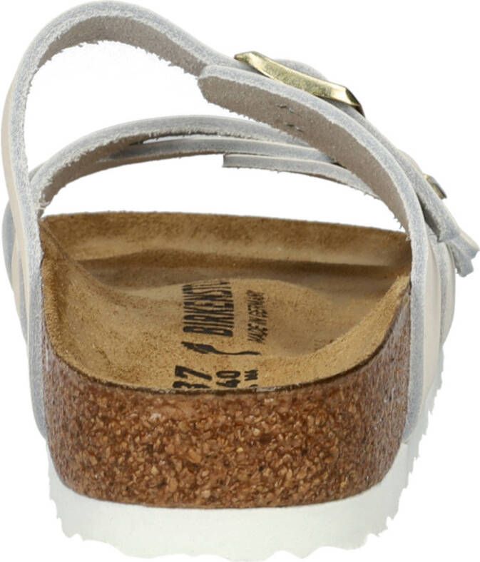 Birkenstock Franca nubuck slippers wit