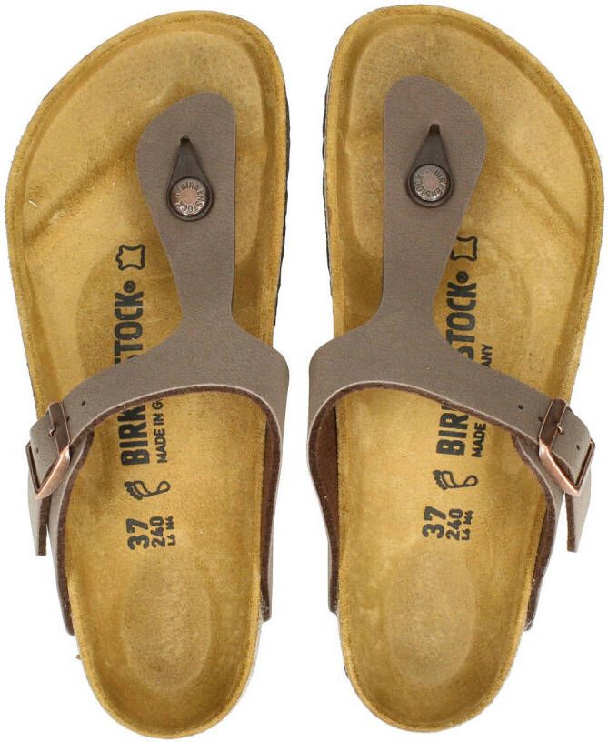 Birkenstock Gizeh teenslippers bruin