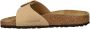 Birkenstock Madrid Big Buckle nubuck slippers beige - Thumbnail 2