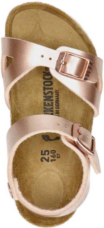 Birkenstock Rio sandalen roségoud