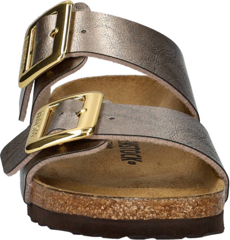 Birkenstock Sydney Cushion Buckle slippers goud