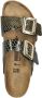 Birkenstock Sydney Cushion Buckle slippers met slangenprint bruin - Thumbnail 2