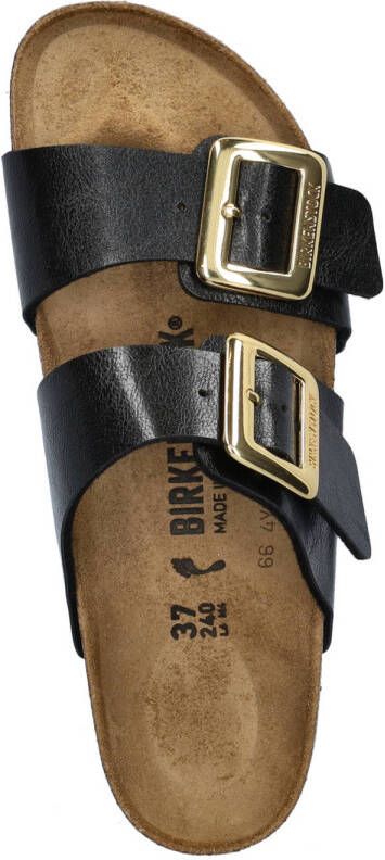 Birkenstock Sydney Cushion Buckle slippers zwart