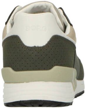 Björn Borg R140 BLK M suède sneakers donkergroen