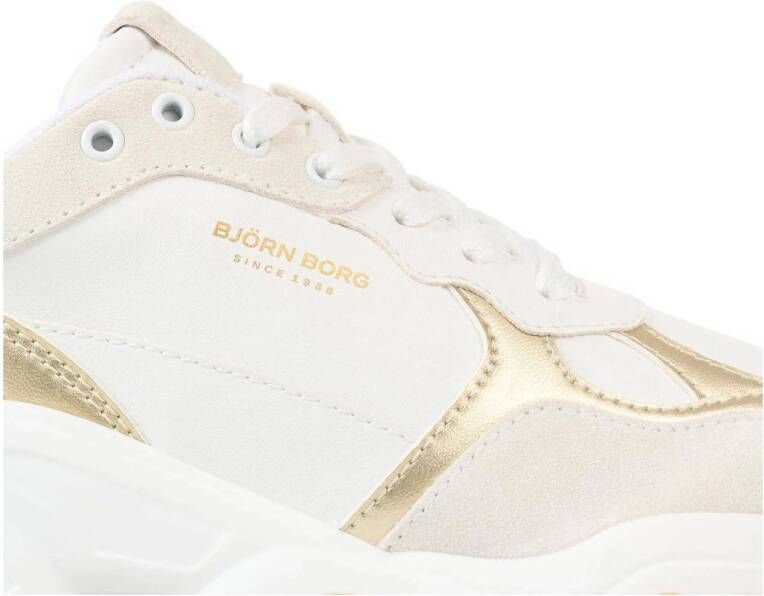 Björn Borg sneakers wit goud