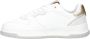 Björn Borg T2700 Dames Sneakers Laag Witte Sneaker Vrouwen Schoen Wit Goud - Thumbnail 4