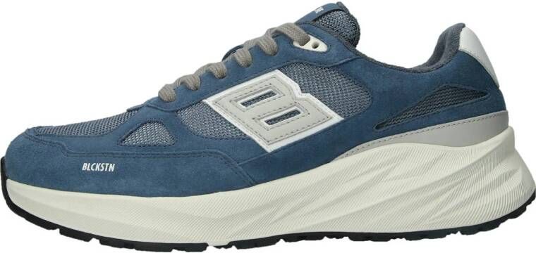Blackstone chunky suède sneakers blauw multi
