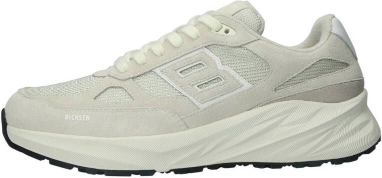 Blackstone chunky suède sneakers lichtgrijs