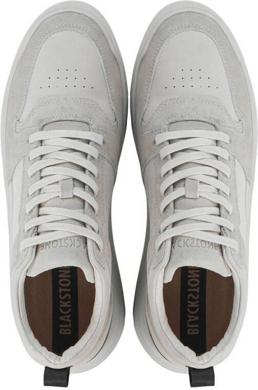 Blackstone leren sneakers beige