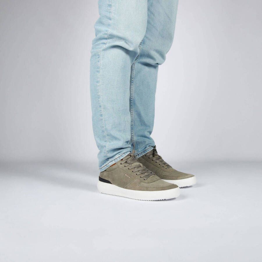 Blackstone Radley suède sneakers groen