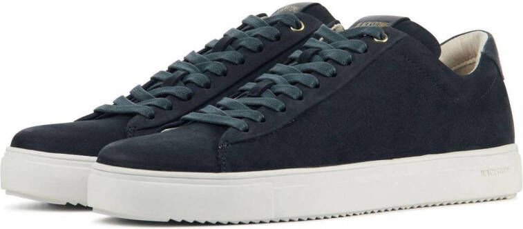 Blackstone RM51 leren sneakers donkerblauw