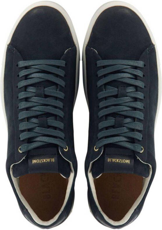Blackstone RM51 leren sneakers donkerblauw