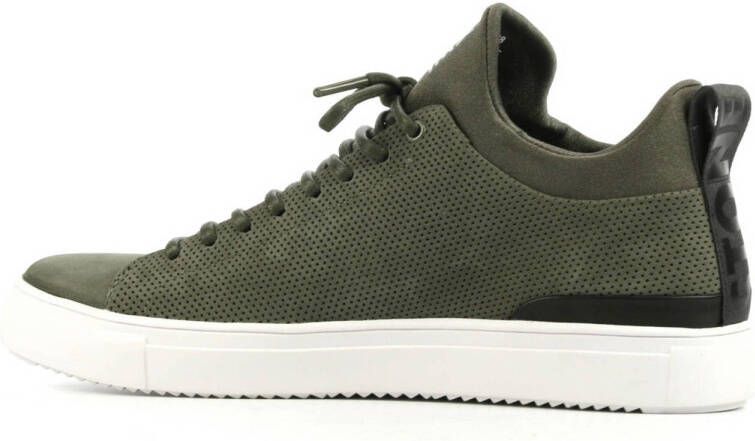 Blackstone SG38 suède sneakers groen