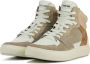 Blackstone KEYLA YL52 BONE BROWN HIGH SNEAKER Vrouw BONE BROWN - Thumbnail 7