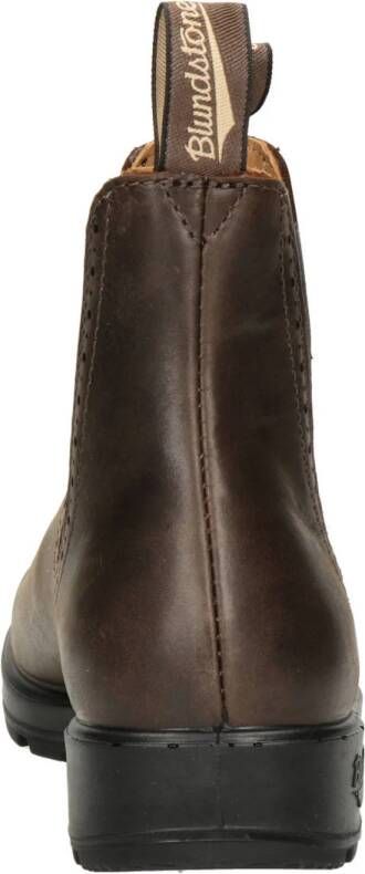 BLUNDSTONE Original High Top leren chelsea boots donkerbruin