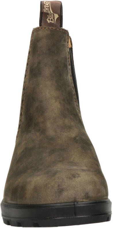 BLUNDSTONE Original High Top suède chelsea boots bruin