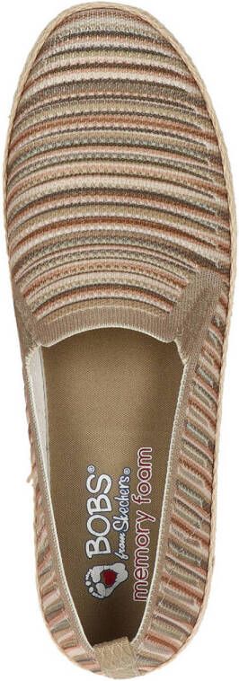 Bobs Flexapdrille 3.0 gestreepte espadrilles beige multi