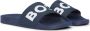 Hugo Boss heren BOSS slippers contrast logo blauw - Thumbnail 3