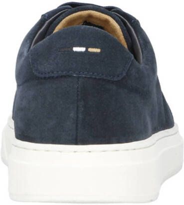 BOSS leren sneakers donkerblauw