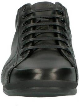 BOSS Saturn Low leren sneakers zwart