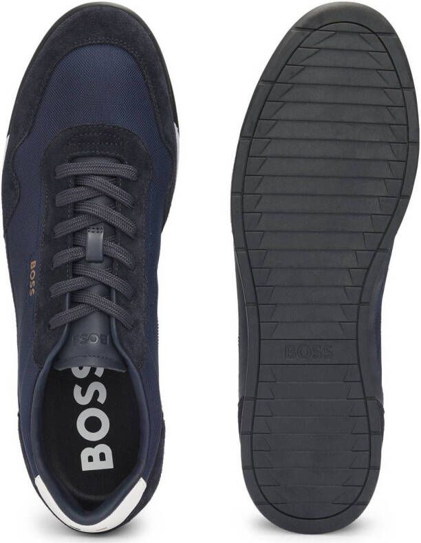 Hugo Boss Zilverstraat Heren Sneakers Blue Heren - Foto 6