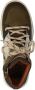 Braqeez 423855-469 Jongens Hoge Sneakers Groen Grijs Beige Nubuck Veters - Thumbnail 2