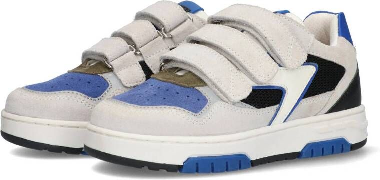 Braqeez Cody Chicago leren sneakers blauw