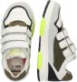 Braqeez 425232-481 Jongens Lage Sneakers Geel Wit Groen Leer Klittenband - Thumbnail 3