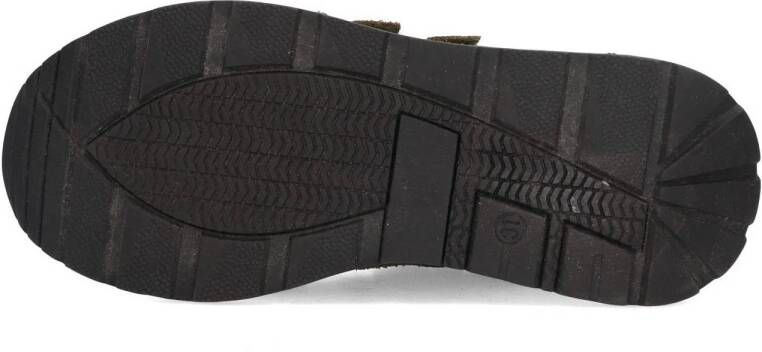 Braqeez Fygo Flash suède sneakers kakigroen