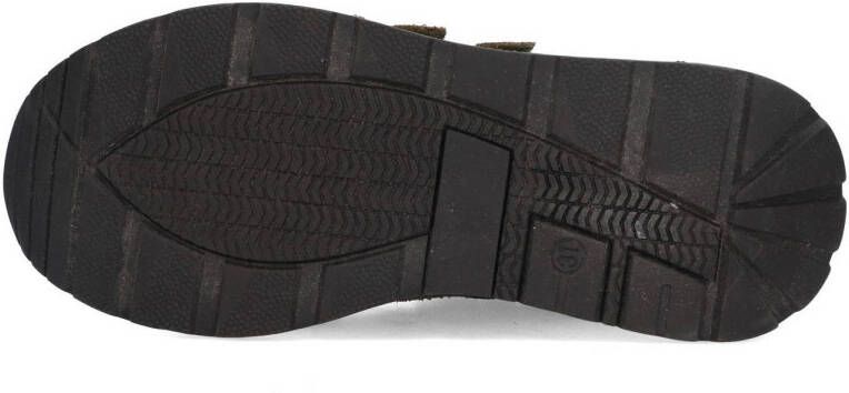 Braqeez Fygo Flash suède sneakers kakigroen