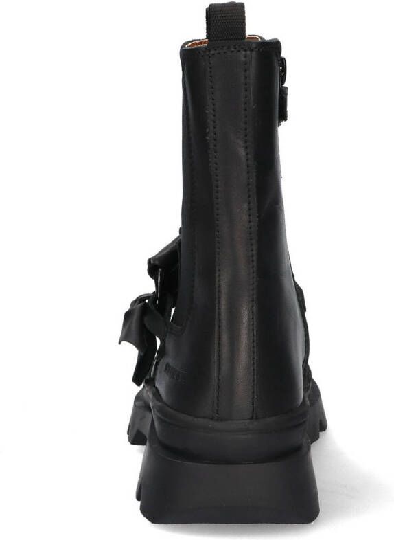 Braqeez leren chelsea boots zwart