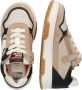 Braqeez 425249-408 Jongens Lage Sneakers Beige Wit Zwart Nubuck Veters - Thumbnail 4