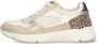 Braqeez 425266-903 Meisjes Lage Sneakers Goud Print Leer Veters - Thumbnail 4
