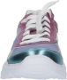 Braqeez 424282-926 Meisjes Lage Sneakers Paars Roze Blauw Leer Veters - Thumbnail 3