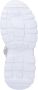 Braqeez 423285-500 Meisjes Lage Sneakers Wit Zilver Roze Leer Veters - Thumbnail 2