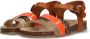 Braqeez Saar Spain Meisjes Sandalen Bruin Print Oranje Imitatieleer Gesp - Thumbnail 3