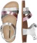 Braqeez Saar Spain Meisjes Sandalen Zilver Print Roze Imitatieleer Gesp - Thumbnail 2