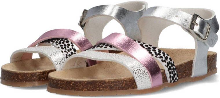 Braqeez Saar Spain sandalen zilver multi