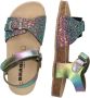 Braqeez 425412-798 Meisjes Platte Sandalen Multicolor Leer Klittenband - Thumbnail 3