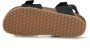 Braqeez 425450-789 Jongens Platte Sandalen Zwart Leer Klittenband - Thumbnail 3