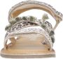 Braqeez 425018-506 Meisjes Platte Sandalen Beige Leer Klittenband - Thumbnail 3