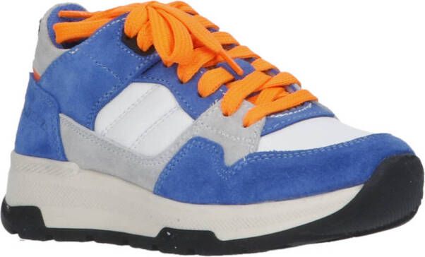 Braqeez suède sneakers blauw