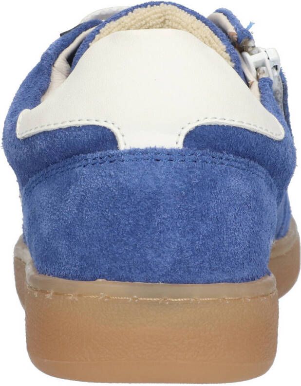Braqeez suède sneakers blauw