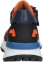 Braqeez 422942 413 Lage Sneakers Bruin Blauw Oranje Leer Veters - Thumbnail 5