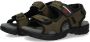 Braqeez 425084-168 Jongens Sportsandalen Groen Leer Klittenband - Thumbnail 4